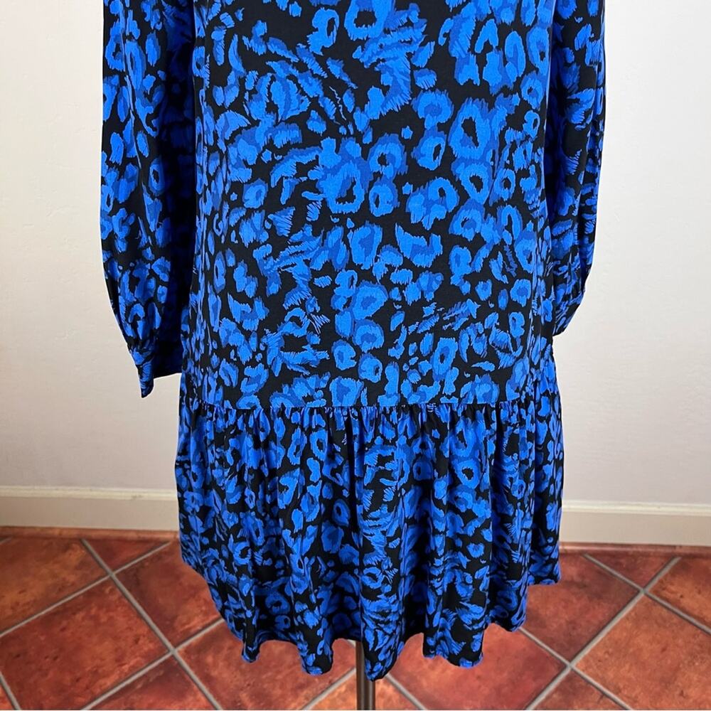 Whistles Drop Waist Dress In Jungle Cat Print View 5
